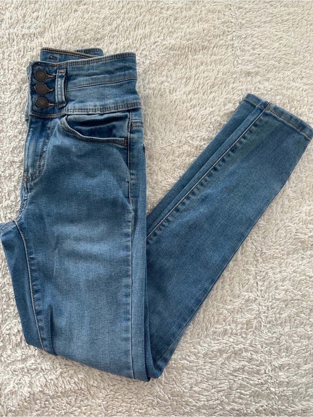 High Rise Junior Three Button Skinny SO Jeans - Kohls